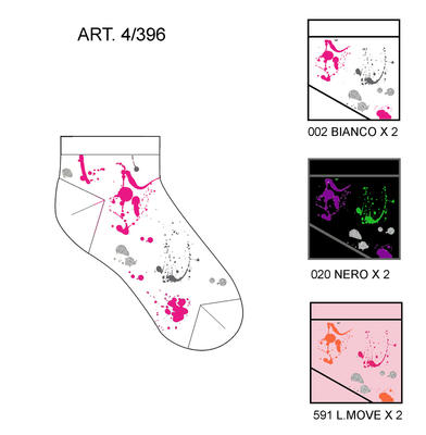 KRÁTKÉ PONOŽKY PRO DÍVKY 4/396 Tellini S.R.L. Velkoobchodní oblečení